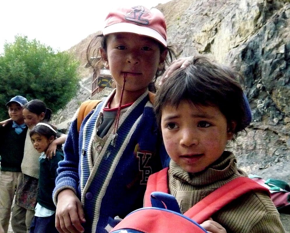 Enfants au Ladakh