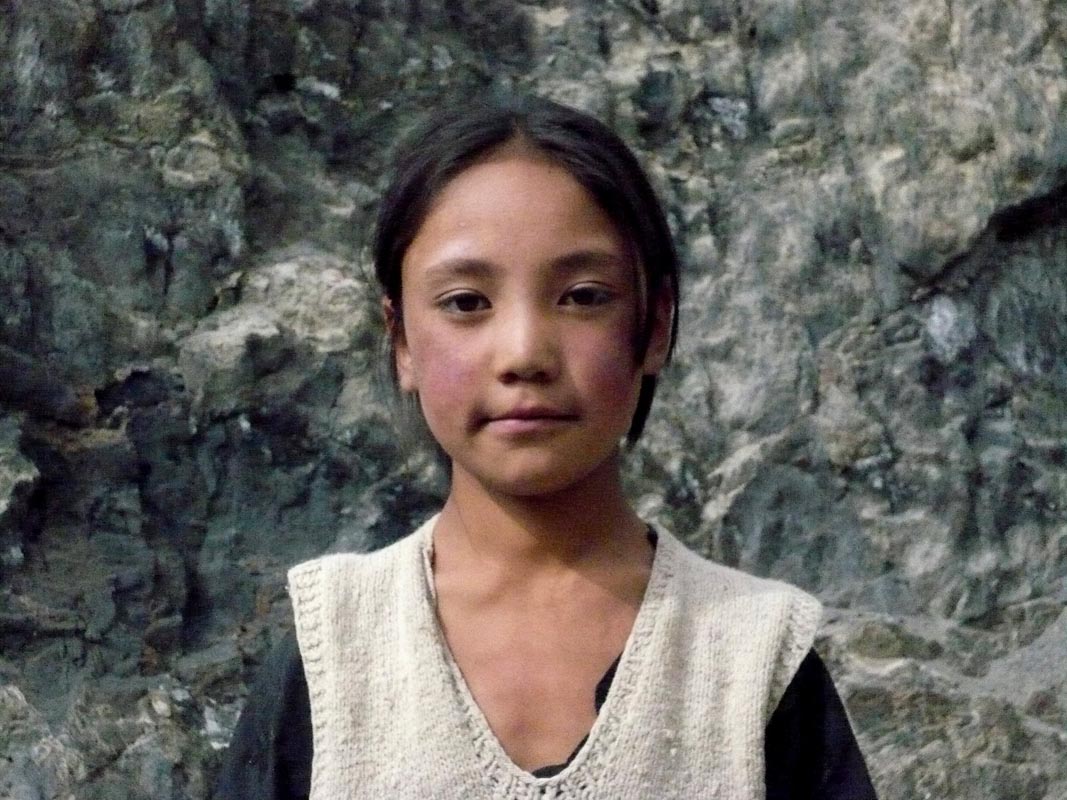 Enfant rencontré pendant notre randonnée au Ladakh