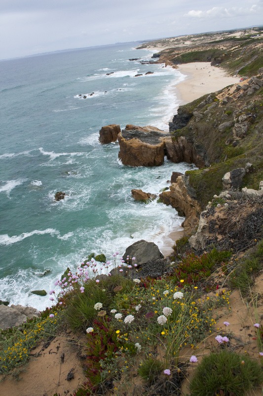 Paysage randonnée littoral Portugal plage